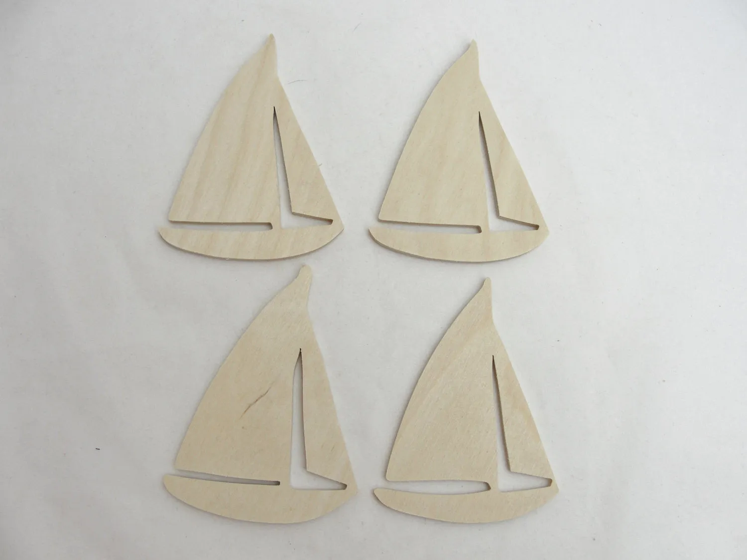 Sailboat cutouts set of 4